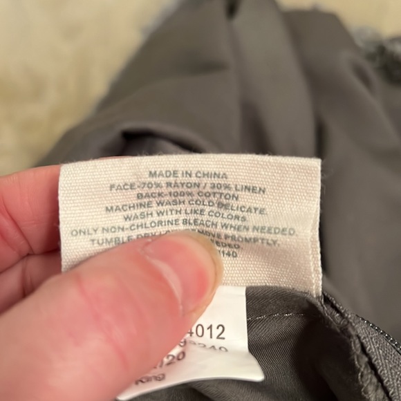 Casaluna used dark grey king linen duvet cover. Some pulls as shown in pics. - Picture 15 of 15